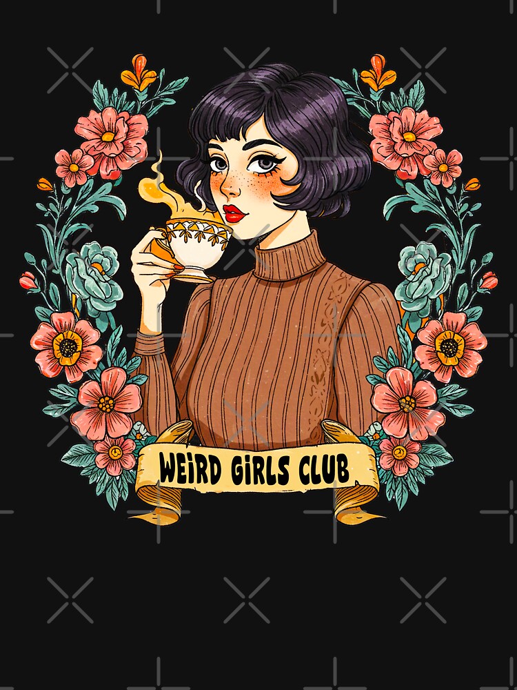 Weird Girls Club Unisex Hoodie Pullover Casual Streetwear Graphic Print 3
