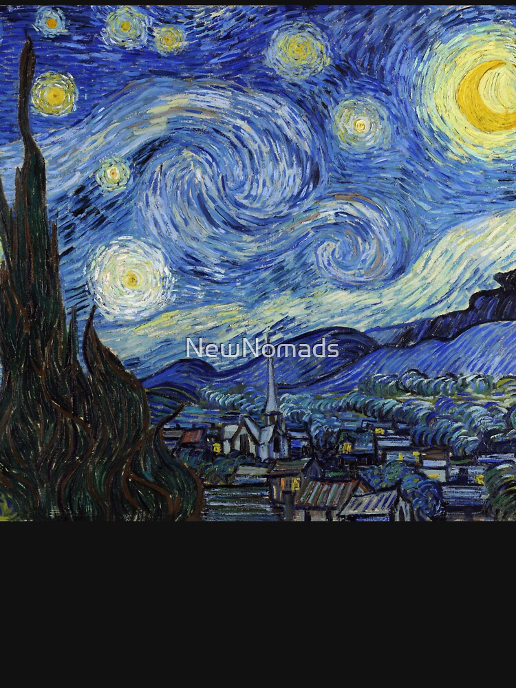 Starry Night - Vincent Van Gogh Unisex Hoodie Pullover Casual Streetwear Graphic Print 3