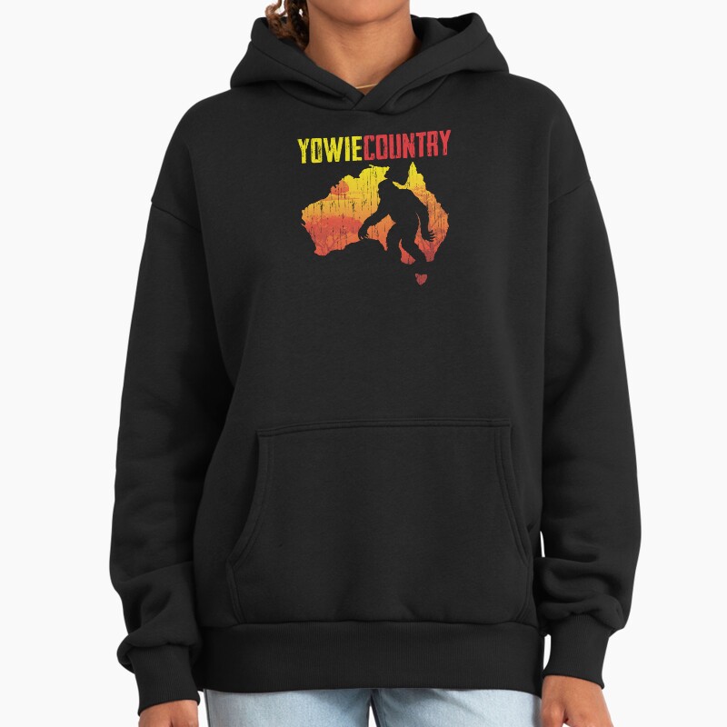 Yowie Country Unisex Hoodie Pullover Casual Streetwear Graphic Print 2