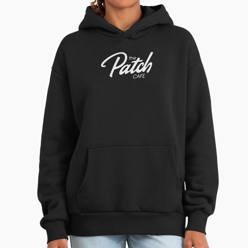 The Patch Cafe Staff Shirt Unisex Hoodie Pullover Casual Streetwear Graphic Print 2
