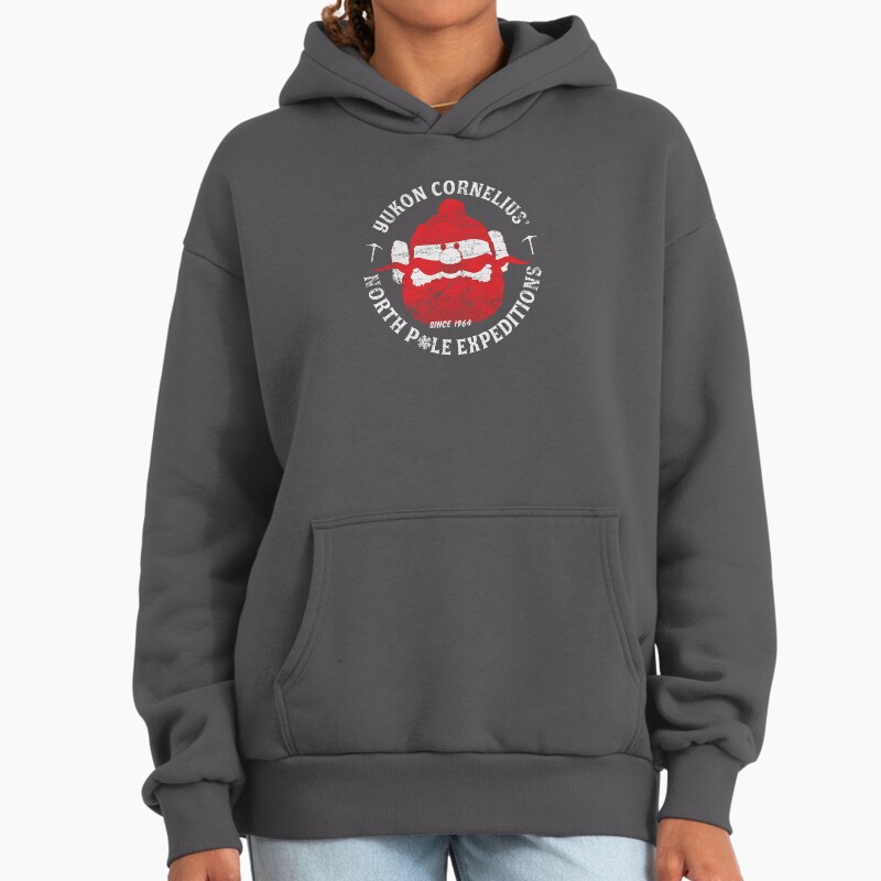 Yukon Cornelius North Pole Expeditions Unisex Hoodie Pullover Casual Streetwear Graphic Print 2