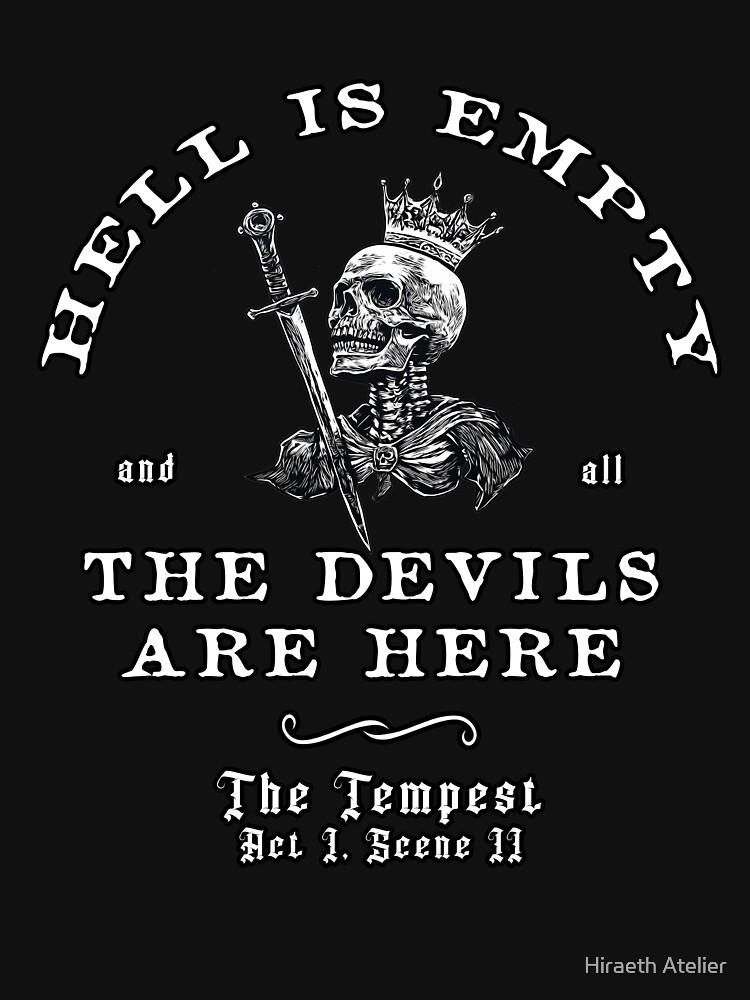 Hell Is Empty & All The Devils Are Here Unisex Hoodie Pullover Casual Streetwear Graphic Print 3