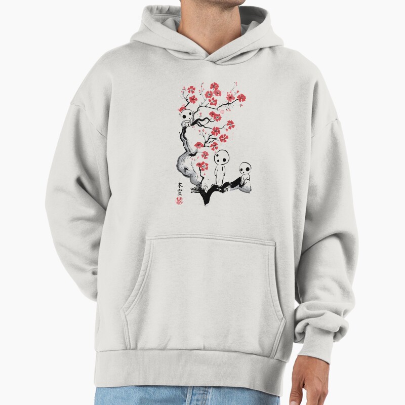 Little Forest Spirits Unisex Hoodie Pullover Casual Streetwear Graphic Print