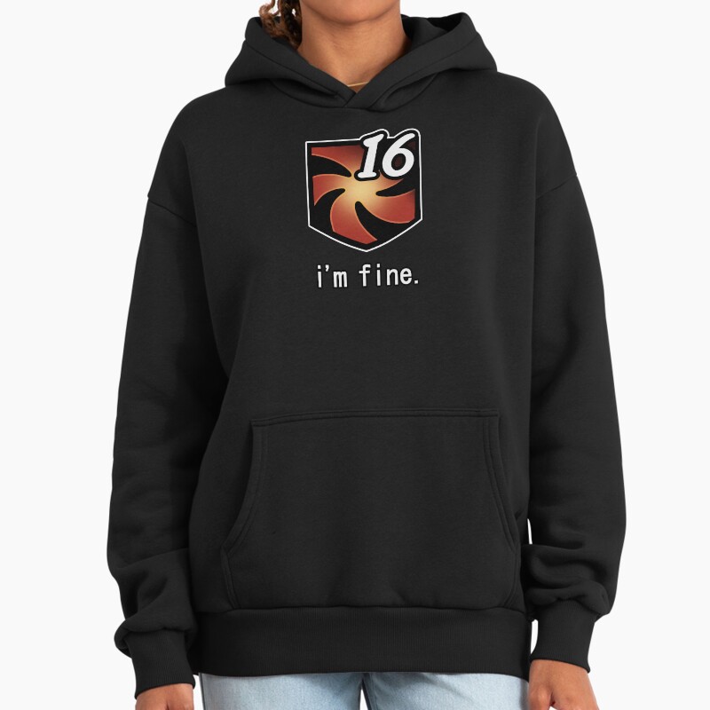 "I'M Fine" Vuln Stacks [Ffxiv] Unisex Hoodie Pullover Casual Streetwear Graphic Print 2
