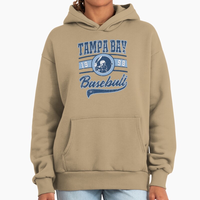Tampa Bay Baseball Unisex Hoodie Pullover Casual Streetwear Graphic Print 2