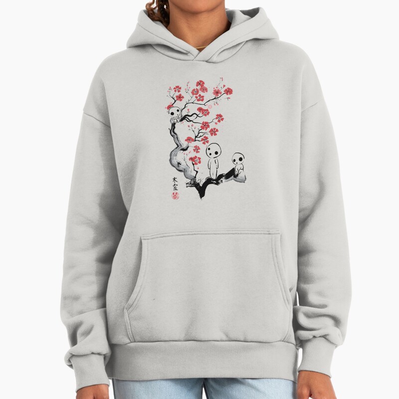 Little Forest Spirits Unisex Hoodie Pullover Casual Streetwear Graphic Print 2