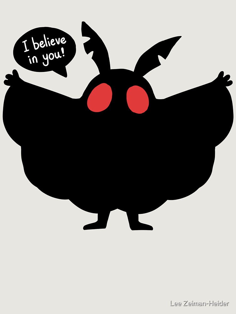 Motivational Mothman Unisex Hoodie Pullover Casual Streetwear Graphic Print 3