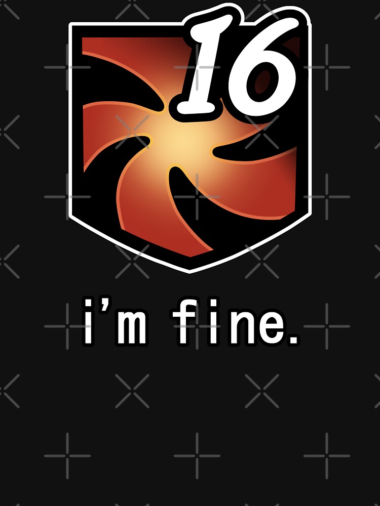 "I'M Fine" Vuln Stacks [Ffxiv] Unisex Hoodie Pullover Casual Streetwear Graphic Print 3