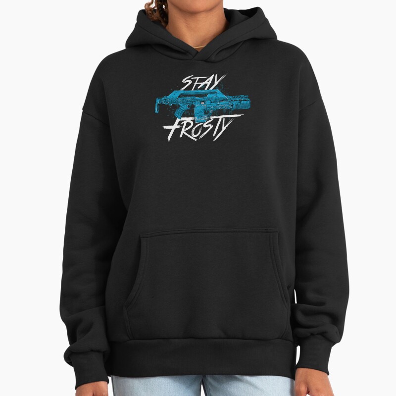 Stay Frosty Unisex Hoodie Pullover Casual Streetwear Graphic Print 2