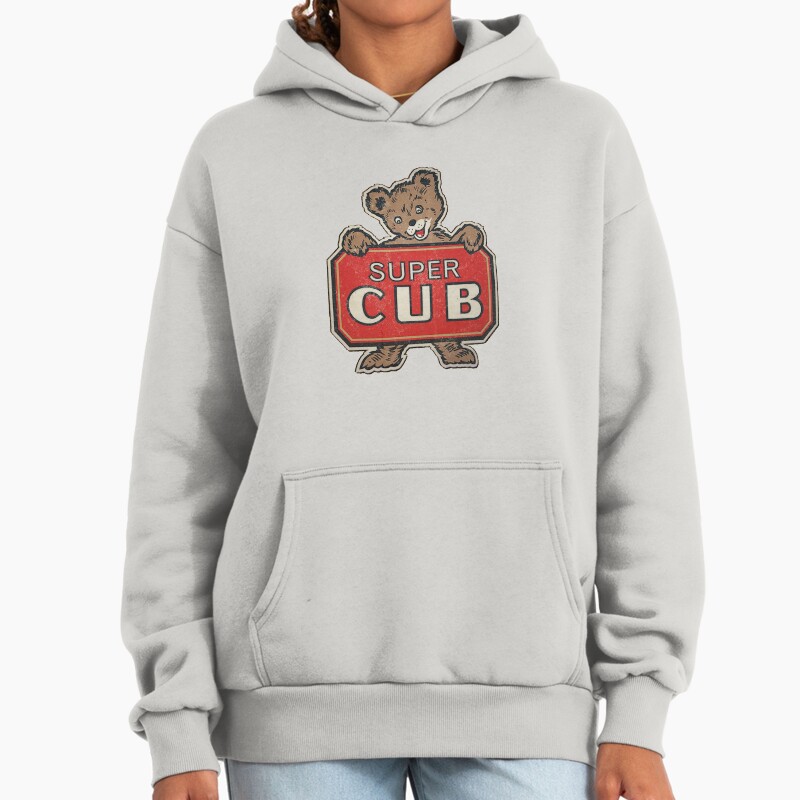 Super Cub Unisex Hoodie Pullover Casual Streetwear Graphic Print 2
