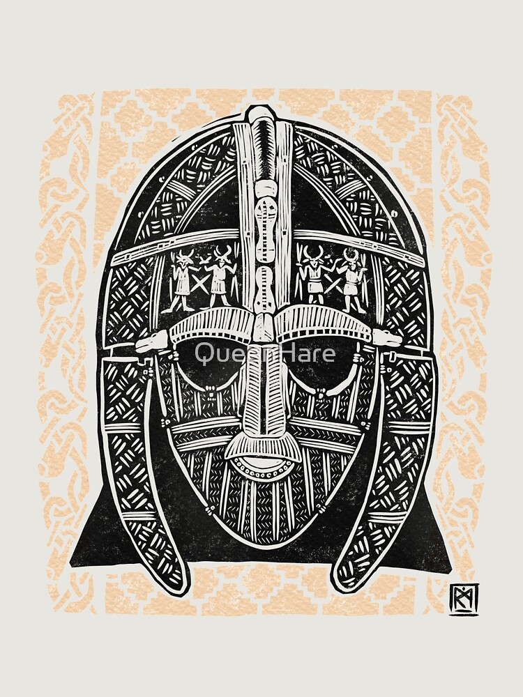 The Sutton Hoo Helmet Unisex Hoodie Pullover Casual Streetwear Graphic Print 3