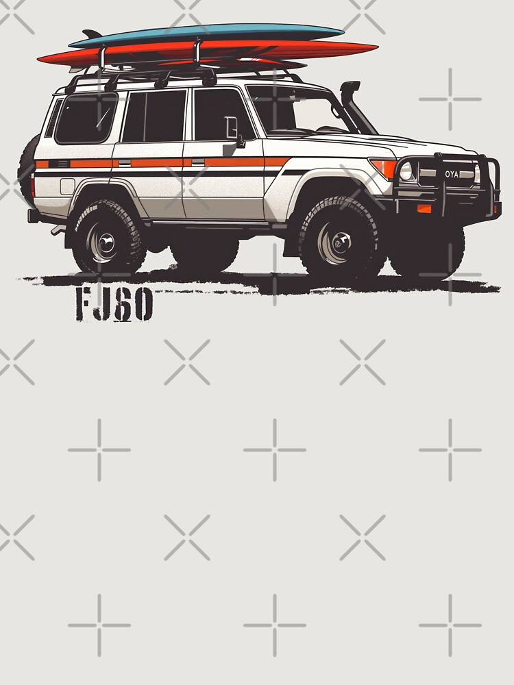 Toyota Land Cruiser Fj60 Surf Ready Unisex Hoodie Pullover Casual Streetwear Graphic Print 3