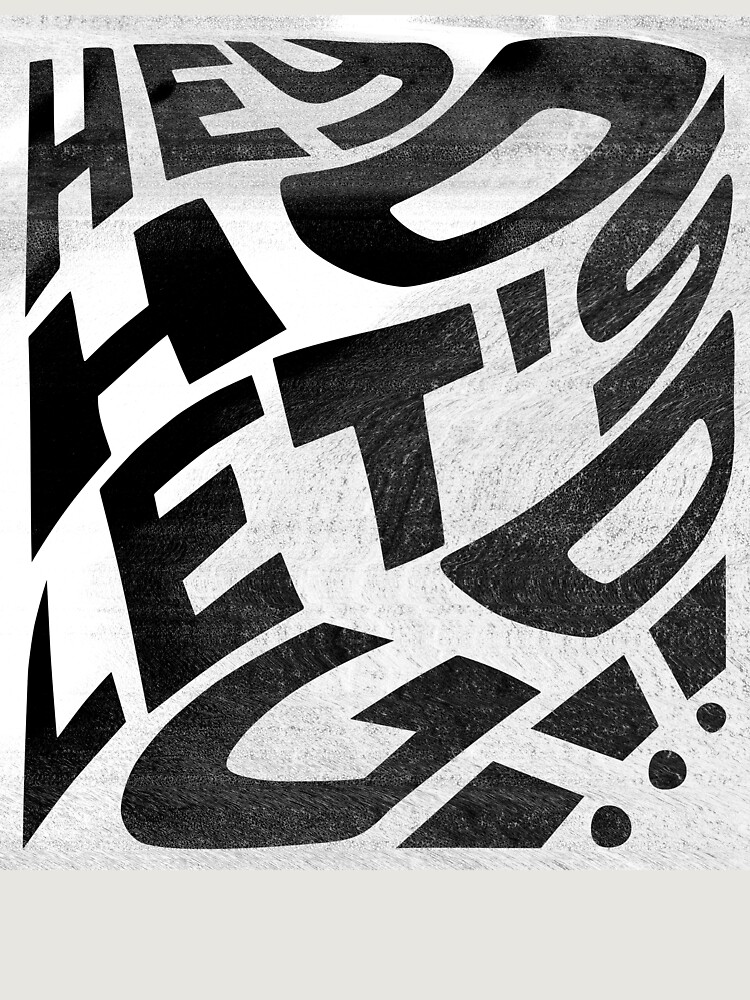 Hey Ho Let'S Go !!! Bold Punk Typography Design Unisex Hoodie Pullover Casual Streetwear Graphic Print 3