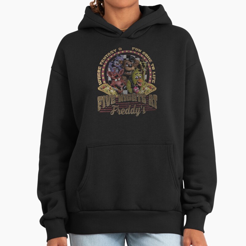Five Nights At Freddys Halloween Unisex Hoodie Pullover Casual Streetwear Graphic Print 2