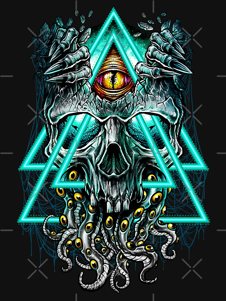 Cthulhu Illuminati Evil Monster  (Winya No. 186) Unisex Hoodie Pullover Casual Streetwear Graphic Print 3