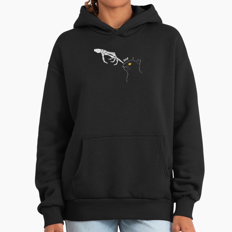 Spooky Boop Unisex Hoodie Pullover Casual Streetwear Graphic Print 2