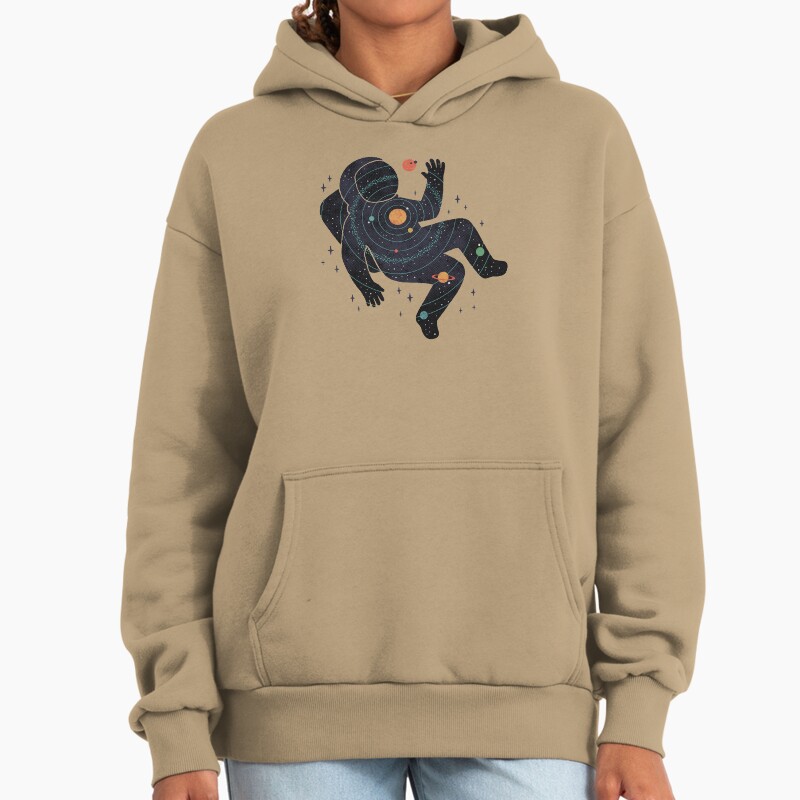 Inner Space Unisex Hoodie Pullover Casual Streetwear Graphic Print 2