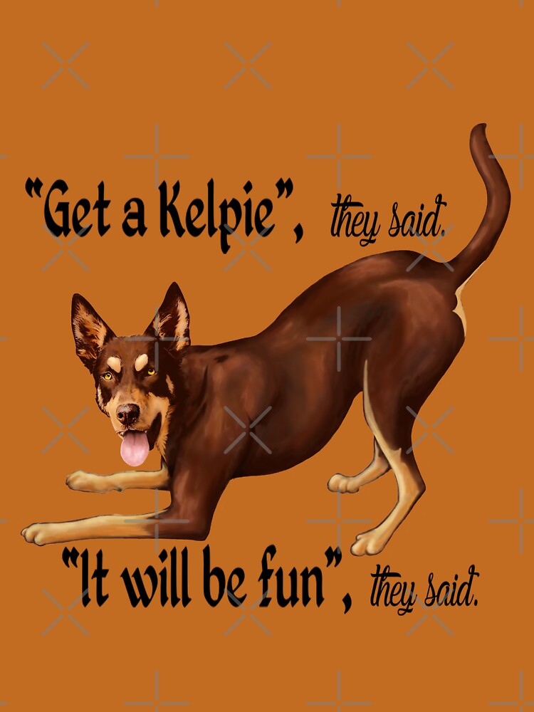 Get A Kelpie - It Will Be Fun! Unisex Hoodie Pullover Casual Streetwear Graphic Print 3