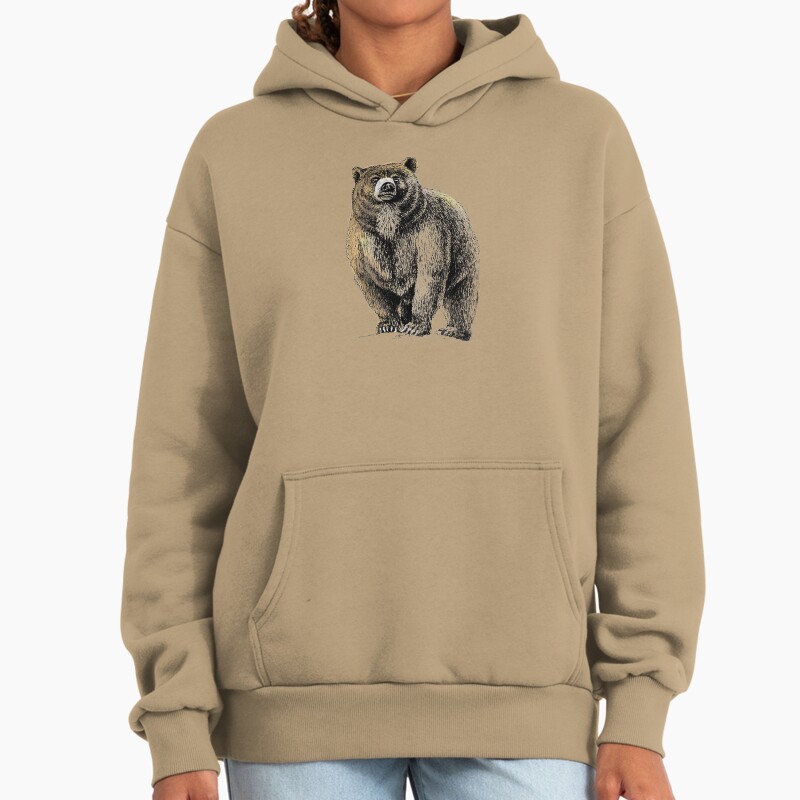 The Great Bear - A Fierce Protector Unisex Hoodie Pullover Casual Streetwear Graphic Print 2