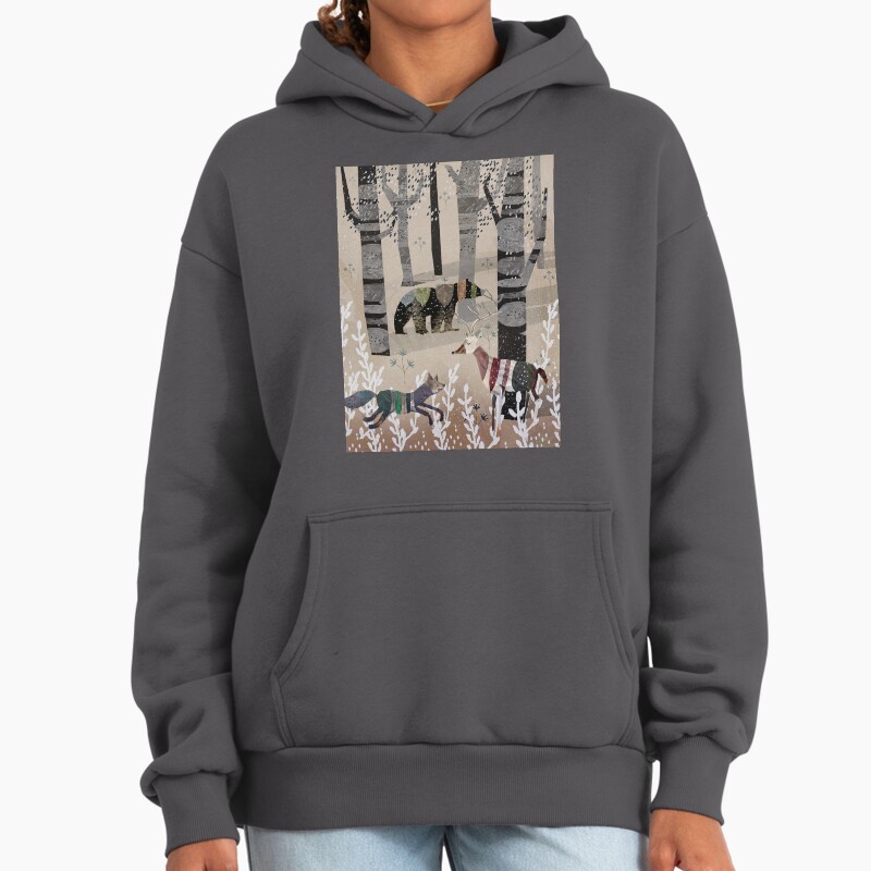 Forest In Sweater Unisex Hoodie Pullover Casual Streetwear Graphic Print 2