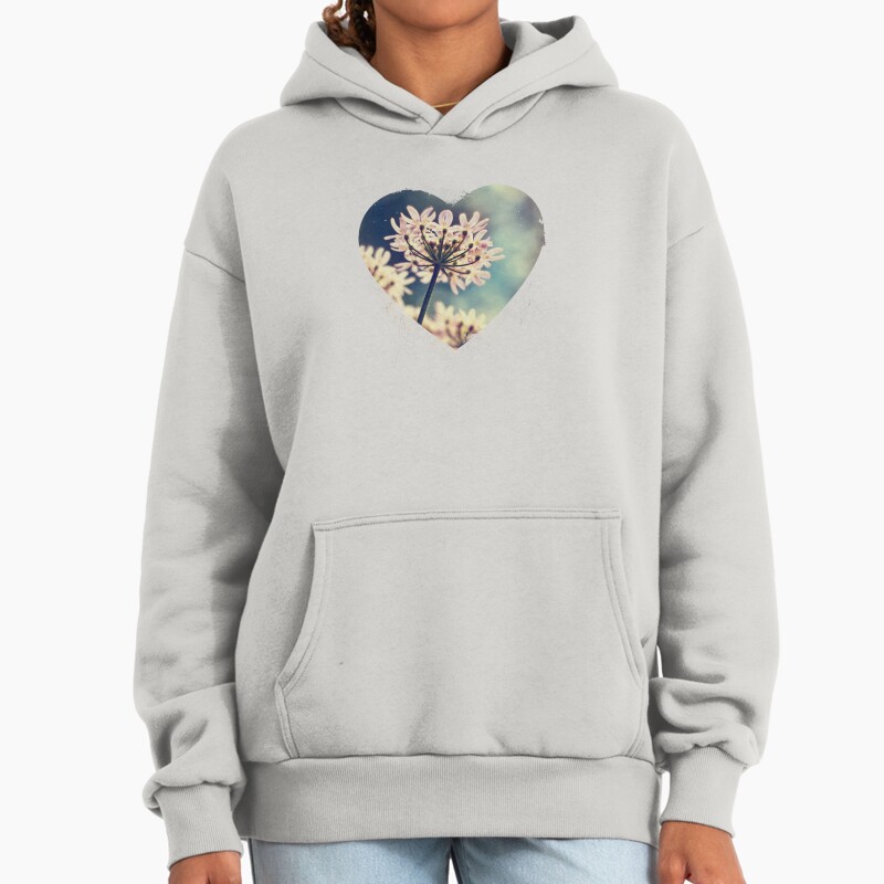 Queen Annes Lace Flowers Unisex Hoodie Pullover Casual Streetwear Graphic Print 2