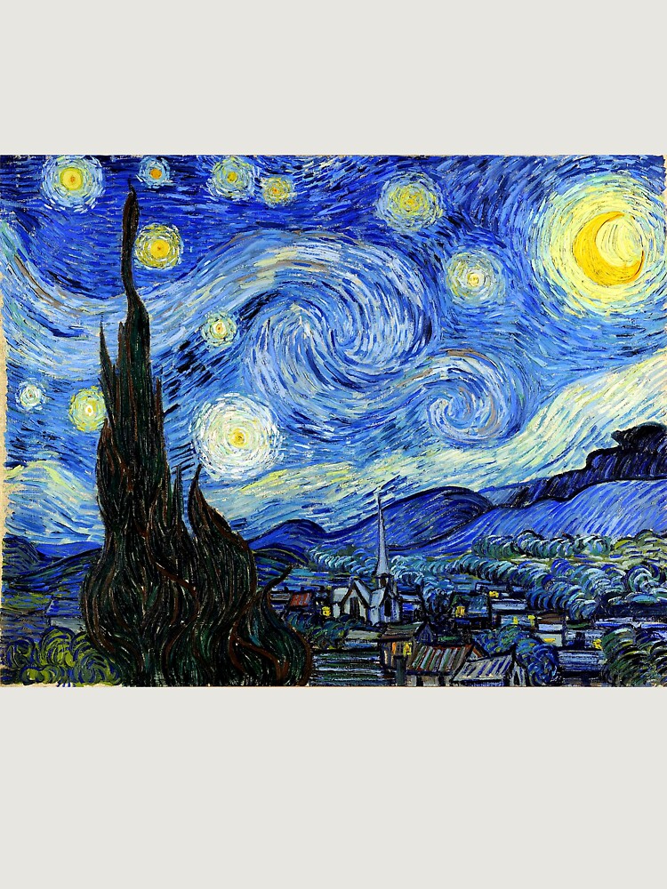 Starry Night Vincent Van Gogh Painting Unisex Hoodie Pullover Casual Streetwear Graphic Print 3