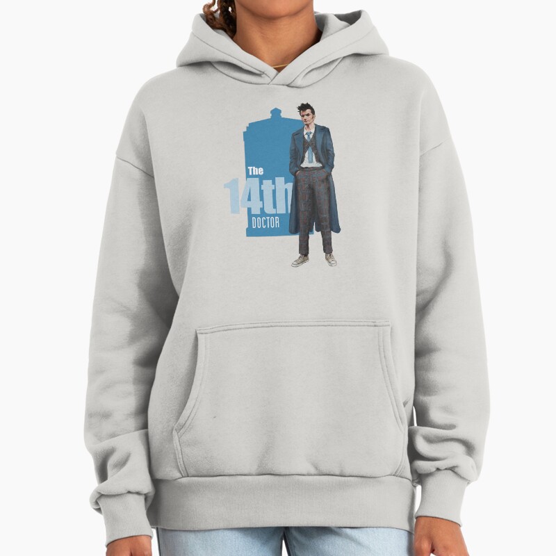 The 14Th Doctor: David Tennant Unisex Hoodie Pullover Casual Streetwear Graphic Print 2