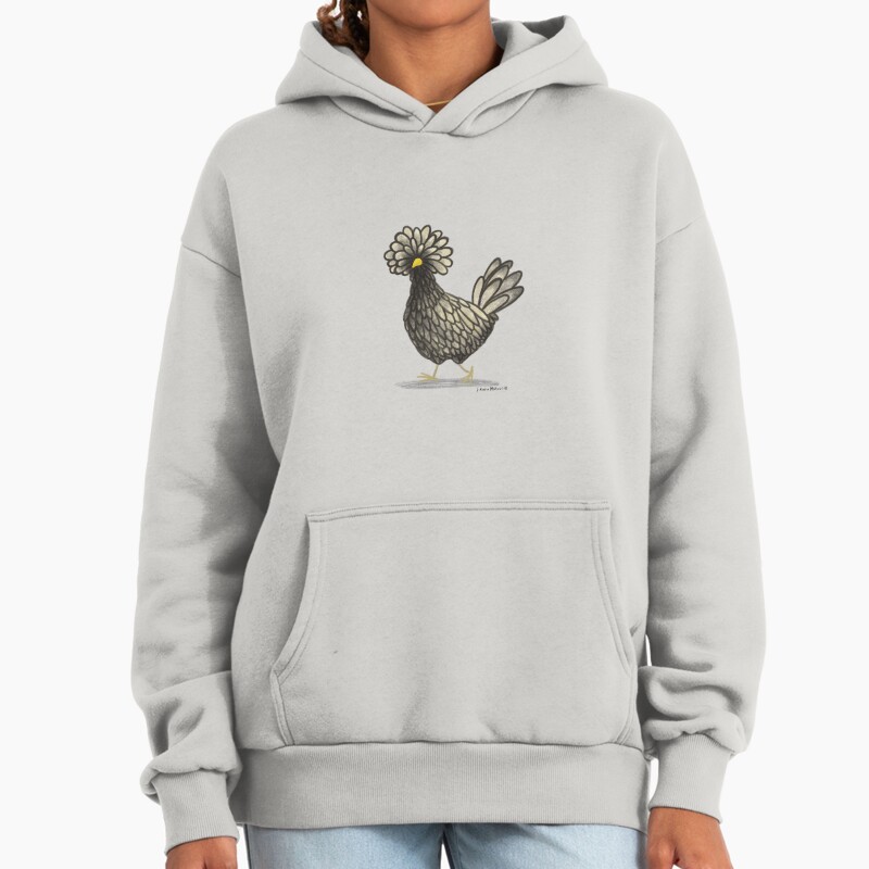 Polish Chicken Unisex Hoodie Pullover Casual Streetwear Graphic Print 2