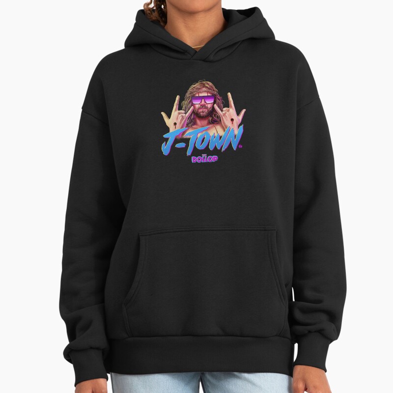 Dollop: J-Town  Unisex Hoodie Pullover Casual Streetwear Graphic Print 2
