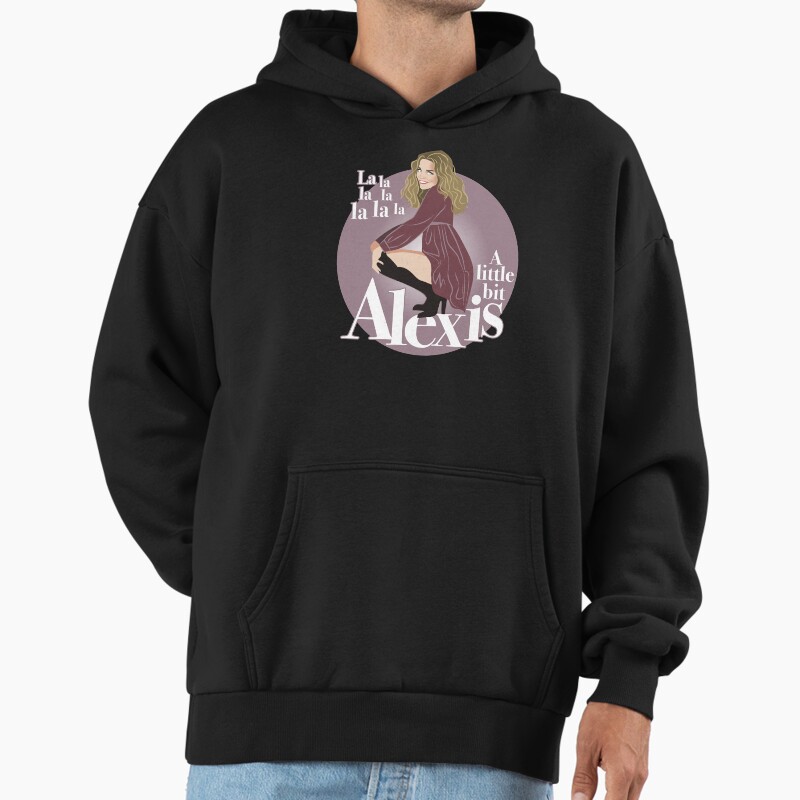 A Little Bit Unisex Hoodie Pullover Casual Streetwear Graphic Print