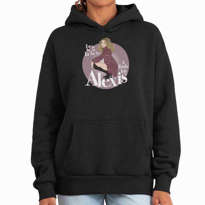 A Little Bit Unisex Hoodie Pullover Casual Streetwear Graphic Print 2