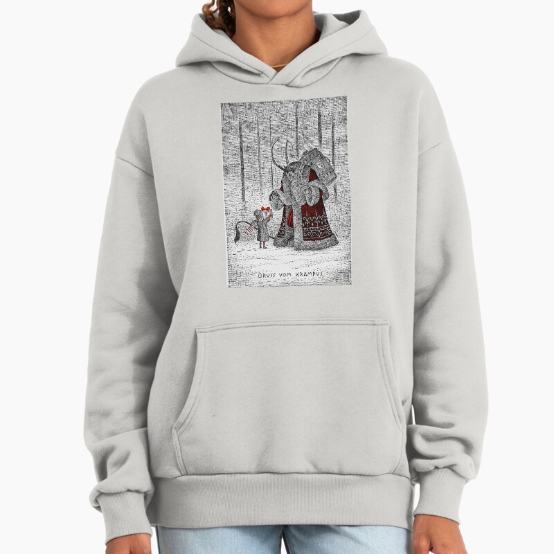 A Gift For Krampus Unisex Hoodie Pullover Casual Streetwear Graphic Print 2