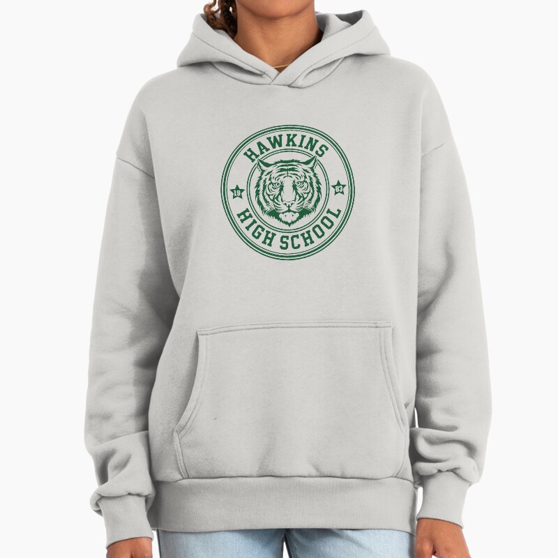 High School Emblem Unisex Hoodie Pullover Casual Streetwear Graphic Print 2