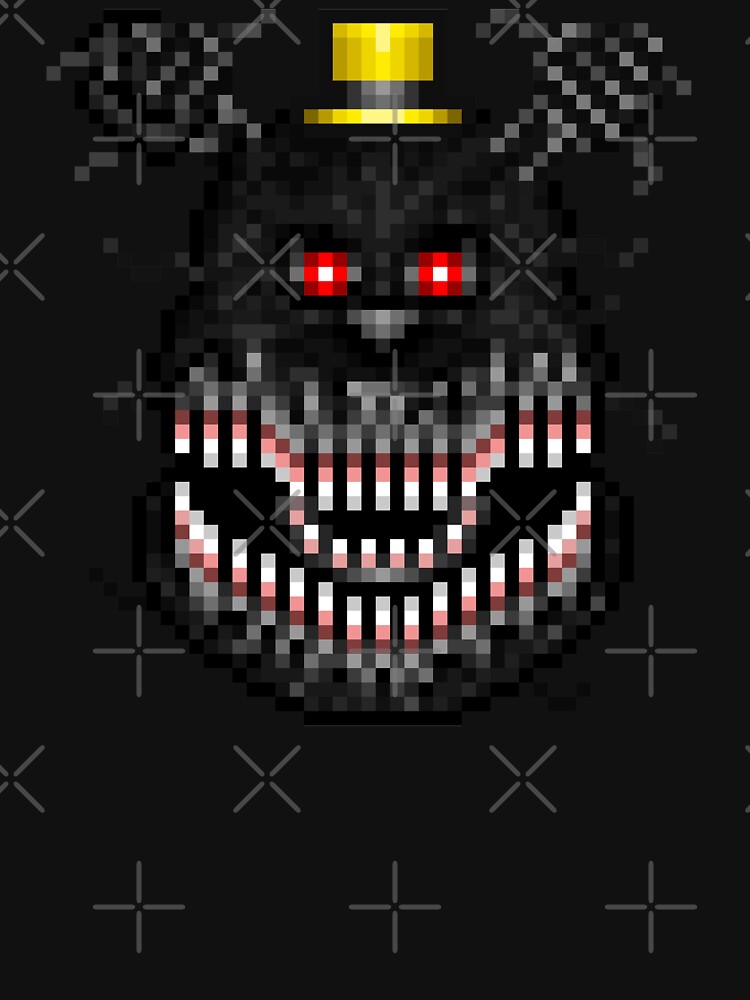 Five Nights At Freddys 4 - Nightmare! - Pixel Art Unisex Hoodie Pullover Casual Streetwear Graphic Print 3