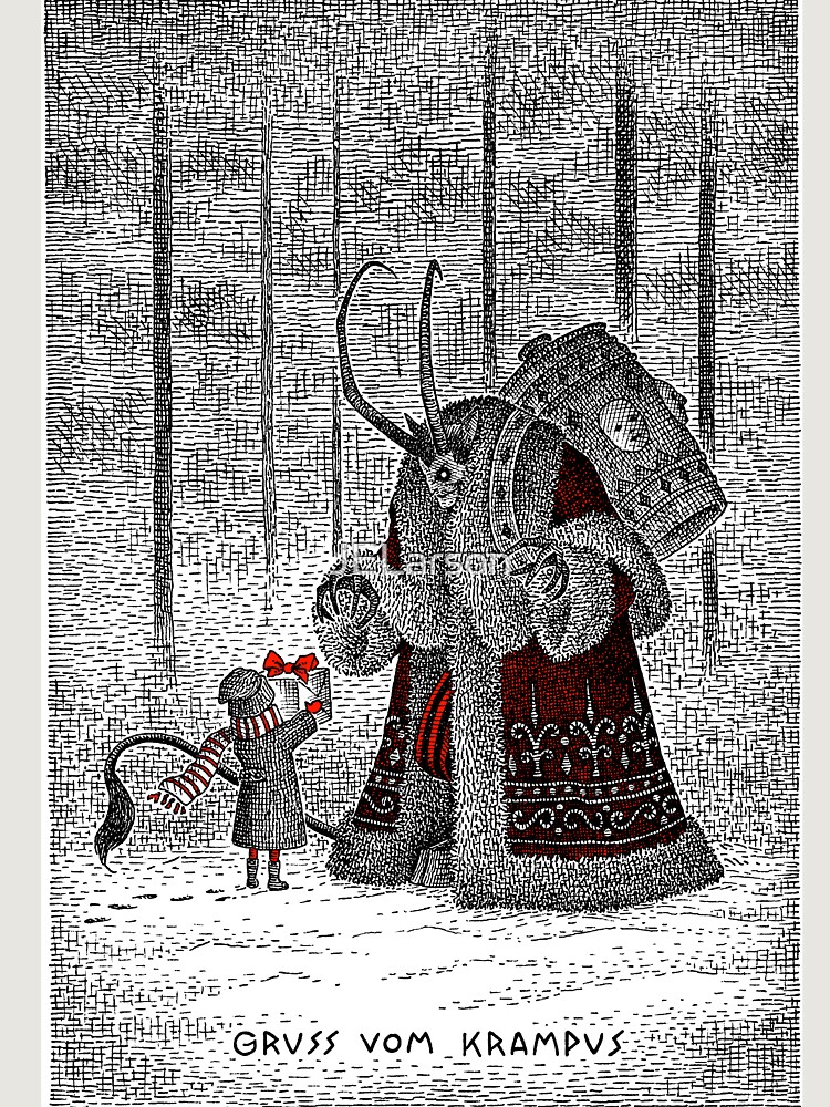 A Gift For Krampus Unisex Hoodie Pullover Casual Streetwear Graphic Print 3