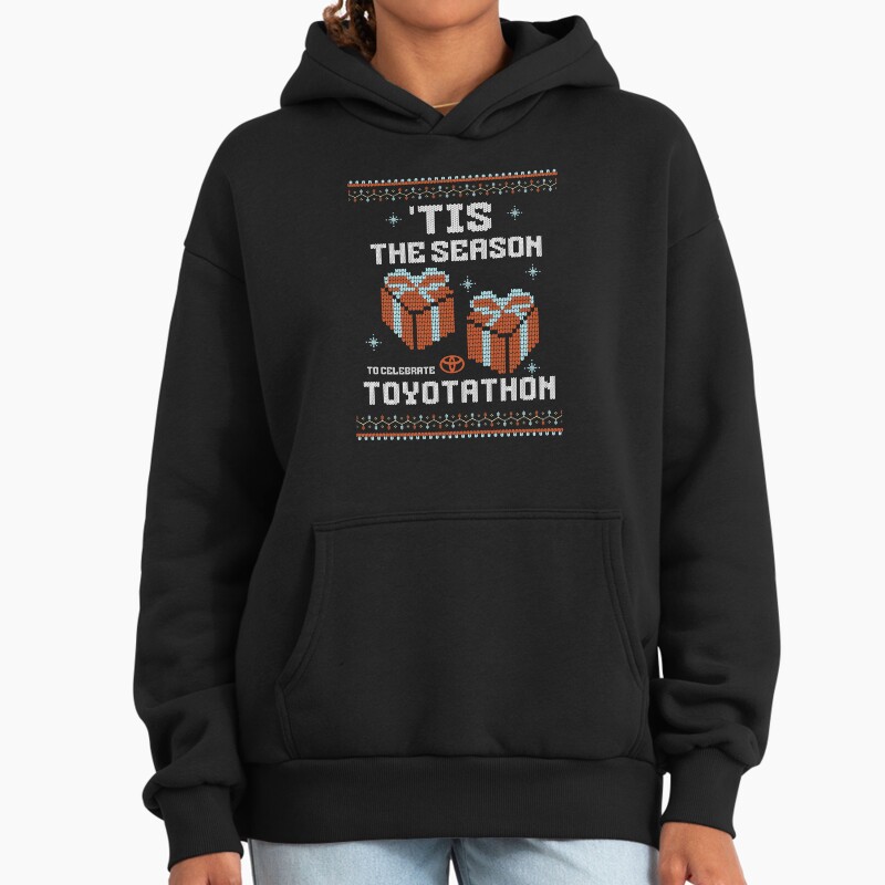 'Tis The Season For Toyotathon - Ugly Christmas Unisex Hoodie Pullover Casual Streetwear Graphic Print 2