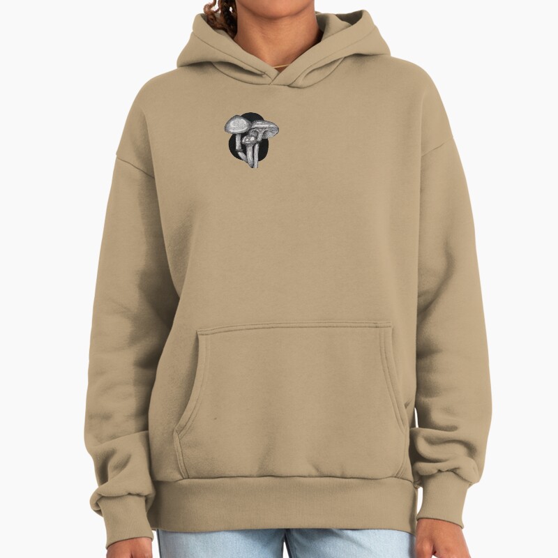 Wise Mushrooms Unisex Hoodie Pullover Casual Streetwear Graphic Print 2
