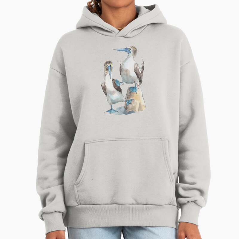 Argumentative Blue Footed Boobies! Unisex Hoodie Pullover Casual Streetwear Graphic Print 2
