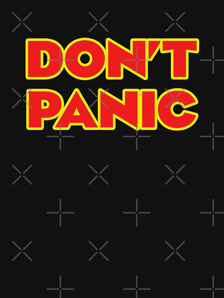 Don'T Panic Unisex Hoodie Pullover Casual Streetwear Graphic Print 3