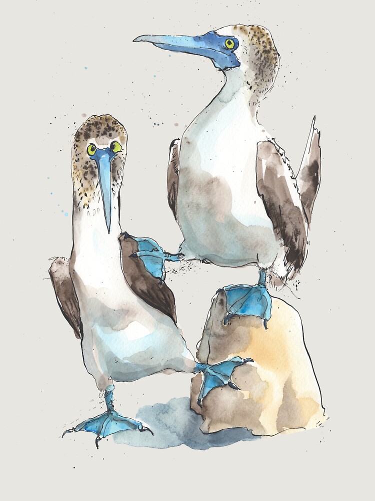 Argumentative Blue Footed Boobies! Unisex Hoodie Pullover Casual Streetwear Graphic Print 3