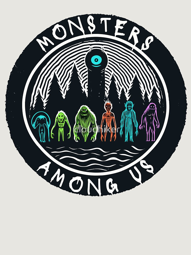 Monsters Among Us Podcast, Mau, Shirt, Mug, Sticker, Hoodie, Etc Unisex Hoodie Pullover Casual Streetwear Graphic Print 3