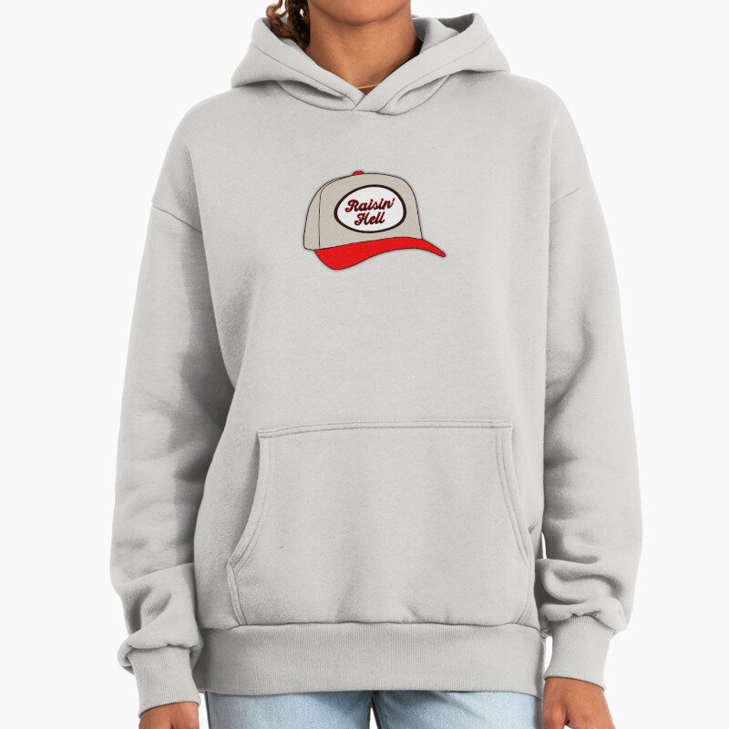 Raisin Hell Trucker Hat Unisex Hoodie Pullover Casual Streetwear Graphic Print 2