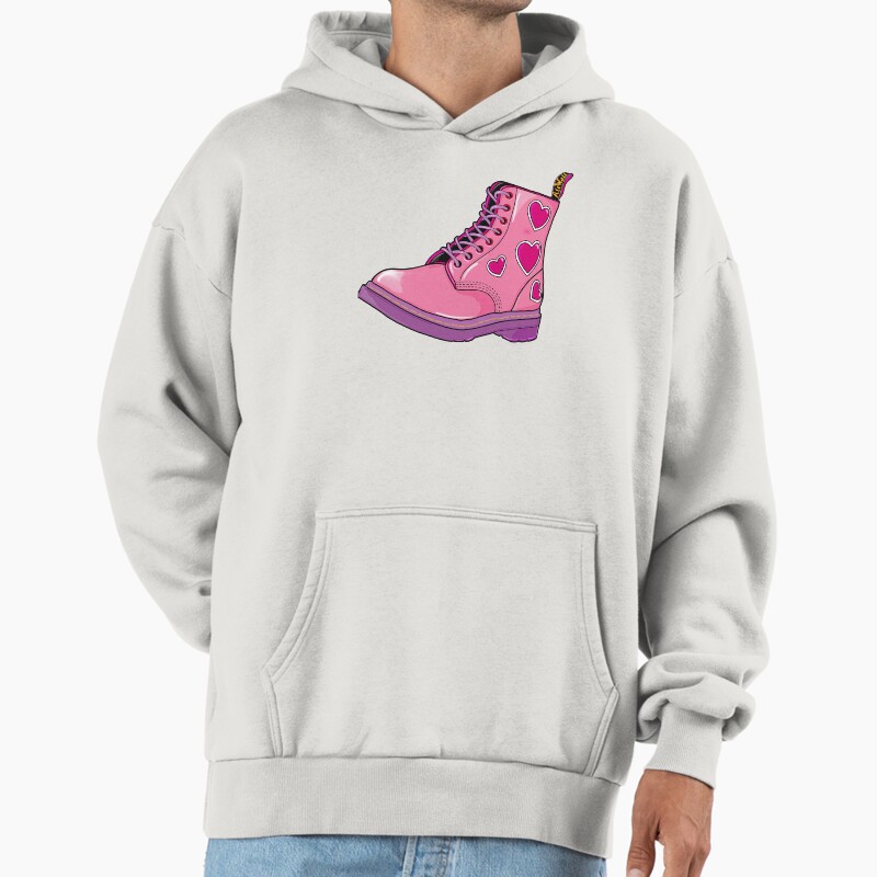 Cute Doc Martens! Unisex Hoodie Pullover Casual Streetwear Graphic Print