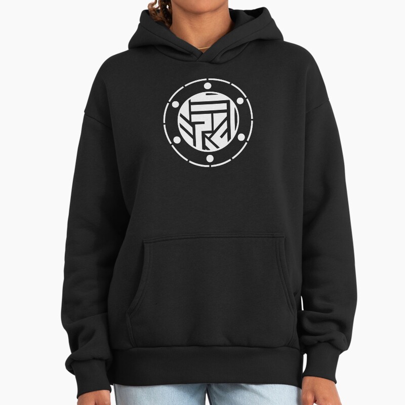 Quantum Moon Symbol Unisex Hoodie Pullover Casual Streetwear Graphic Print 2
