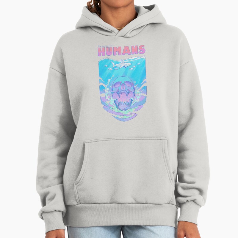 Humans Unisex Hoodie Pullover Casual Streetwear Graphic Print 2