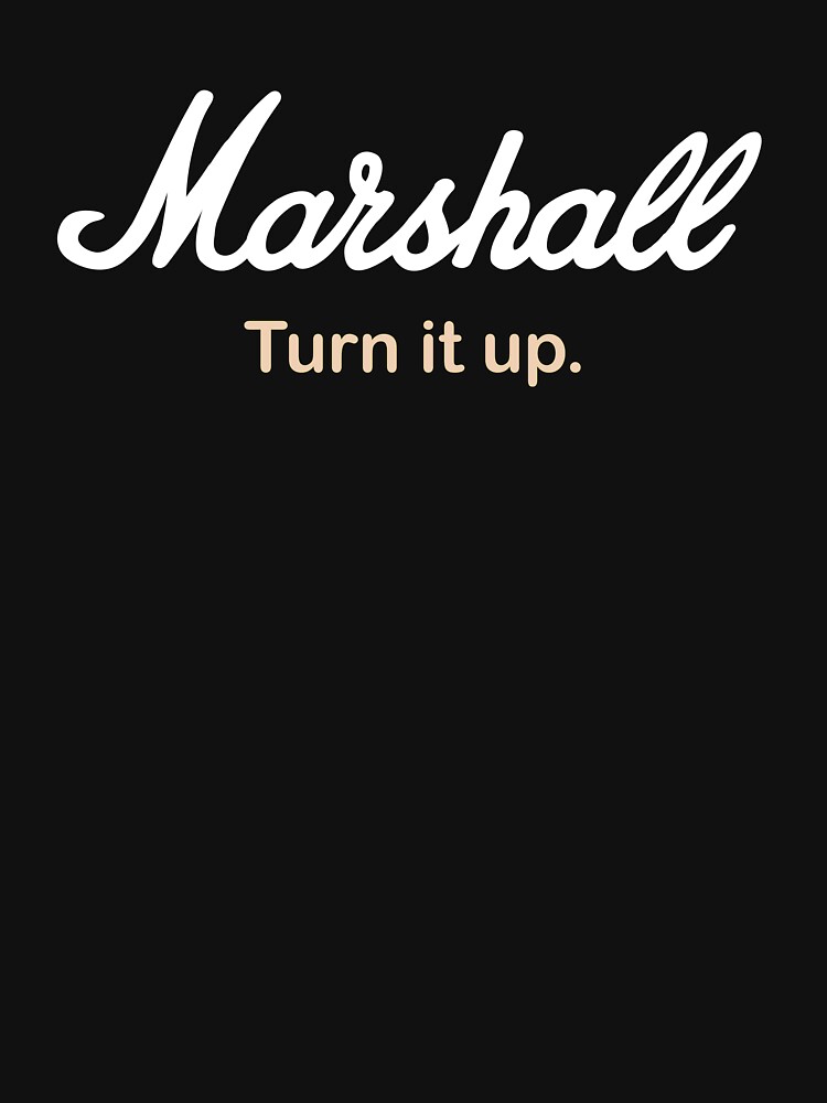Marshall Turn It Up. Unisex Hoodie Pullover Casual Streetwear Graphic Print 3