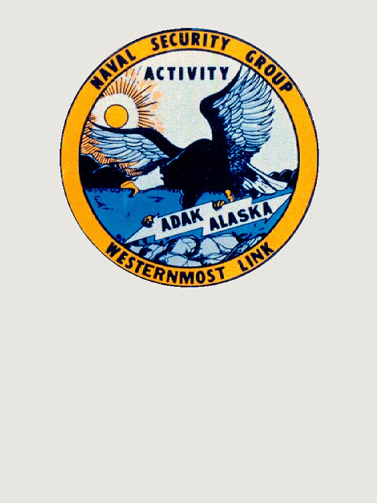 Naval Security Group Activity, Adak, Alaska Unisex Hoodie Pullover Casual Streetwear Graphic Print 3