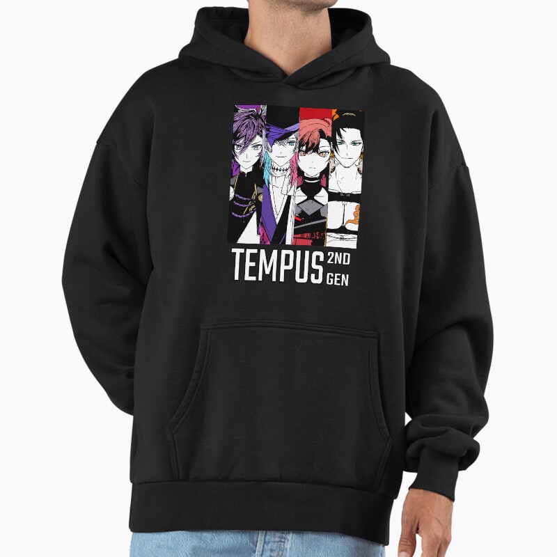 2Nd Tempus Unisex Hoodie Pullover Casual Streetwear Graphic Print