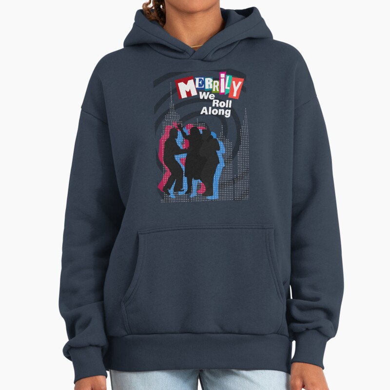 Merrily We Roll Along - Nyc Unisex Hoodie Pullover Casual Streetwear Graphic Print 2