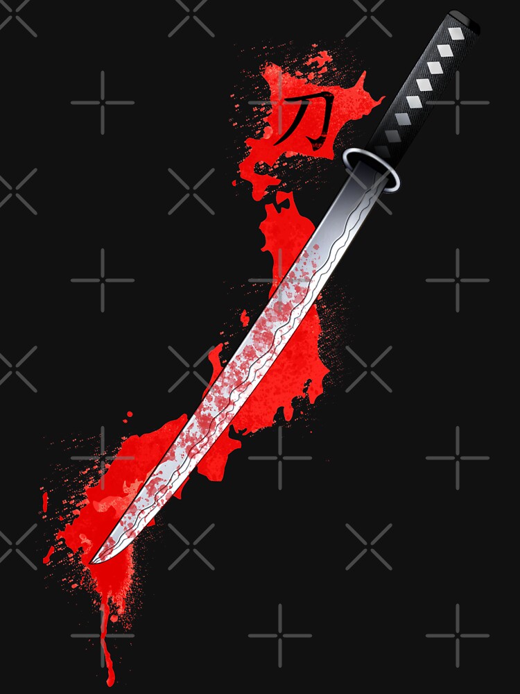 Katana Sword Unisex Hoodie Pullover Casual Streetwear Graphic Print 3